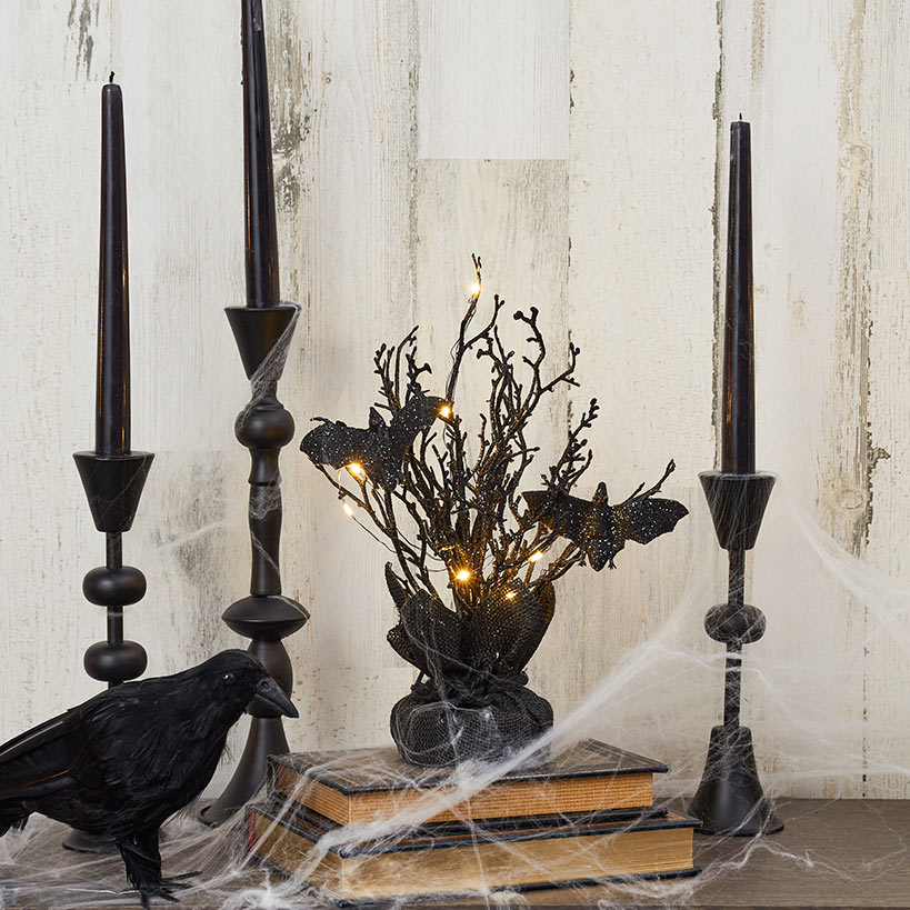 Spooky Lighted Halloween Tree