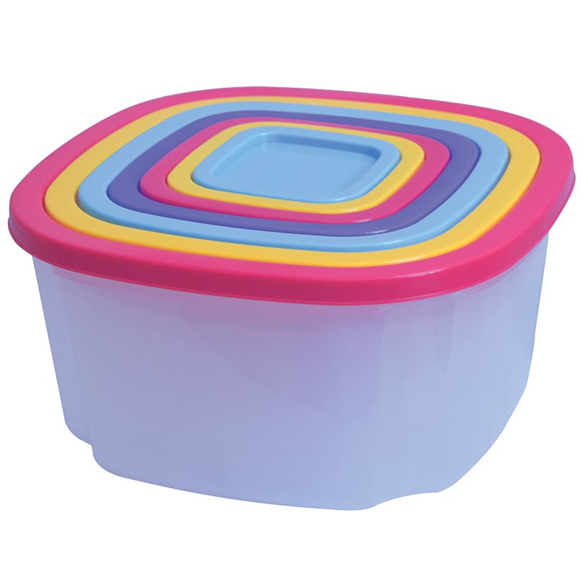 FridgeMate Rainbow Storage Container Set 14-Pc