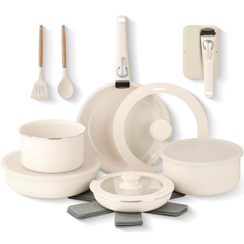 Gotham Steel® 18-Pc. Detachable Cookware Set