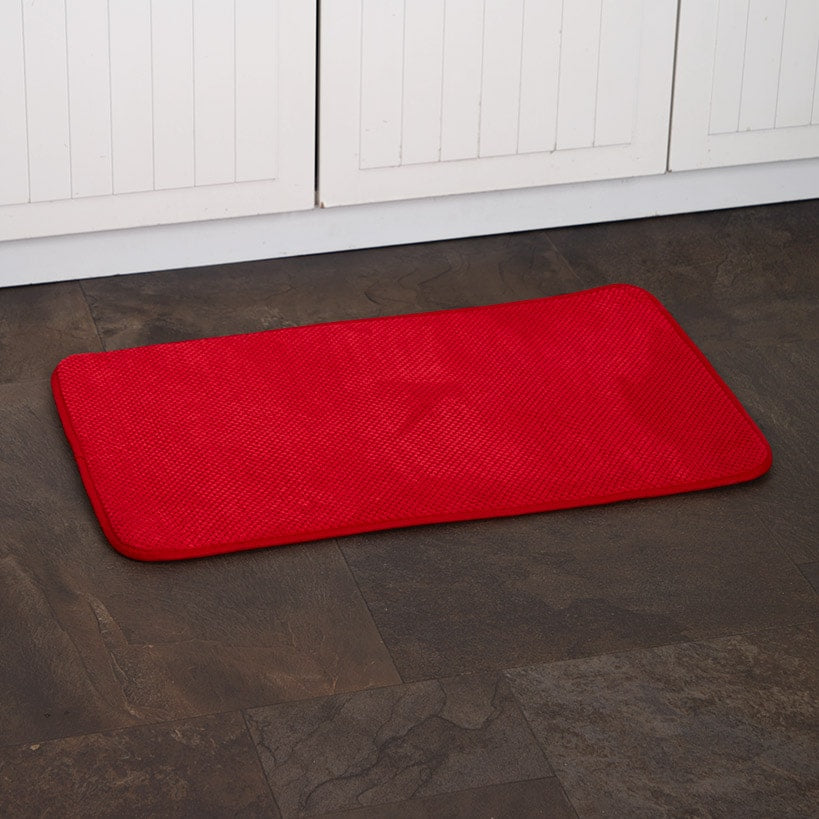 Memory Foam Beige Kitchen Rug