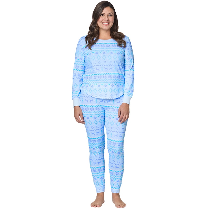 Women's Fair Isle Knit Pajama Set