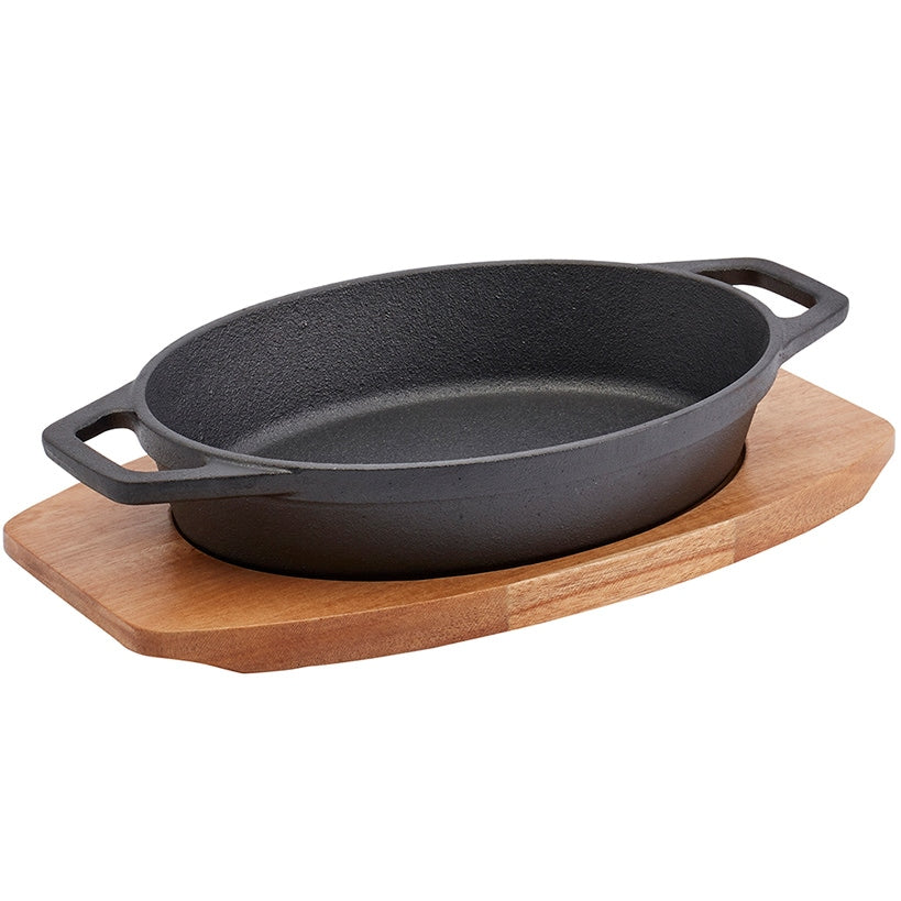 2-Pc. Oval Sizzle Plate