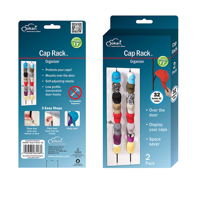 Over-the-Door Baseball Cap Storage Rack - 2-Pk.