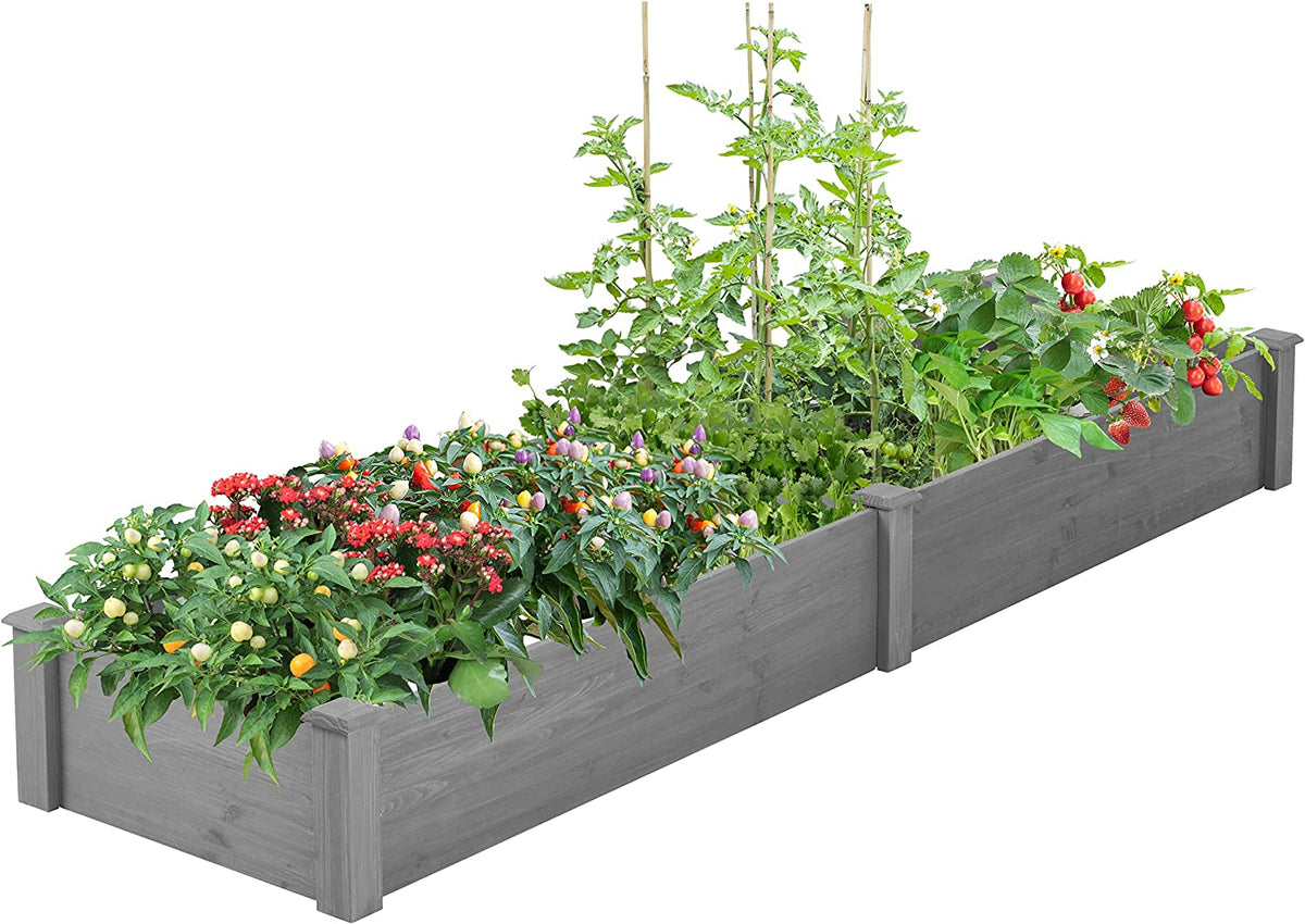 Over Ground Raised Garden Bed 96x28x10'', Large Long Planter Box for Outdoor, Tool-Free Assembly - image 2