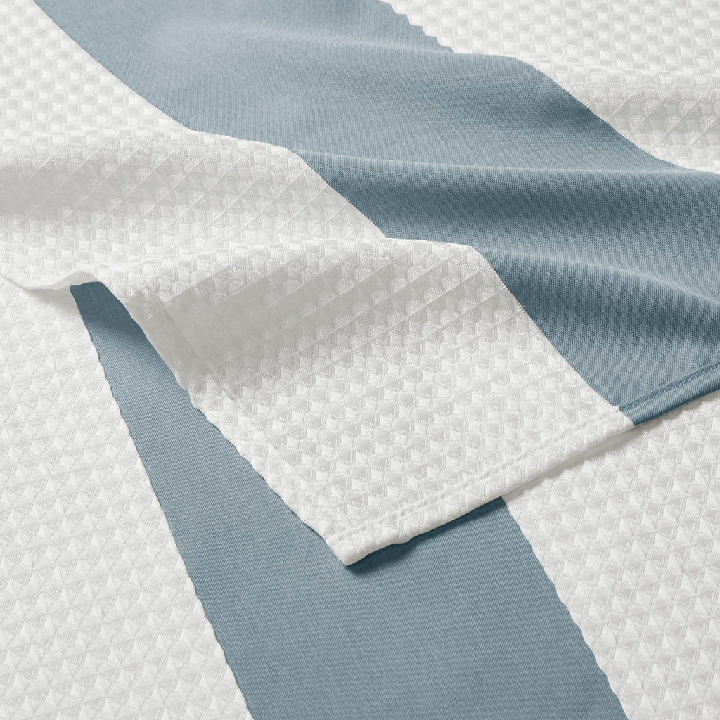 Shower Curtain with 3M Treatment Blue 72x72" - image 4