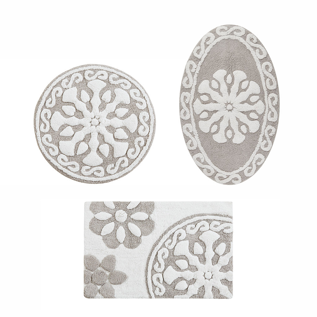 Medallion Cotton Tufted Bath Rug - image 5