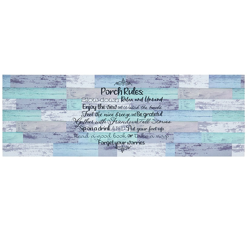 Porch Rules Indoor/Outdoor Area, Accent, or Runner Rug