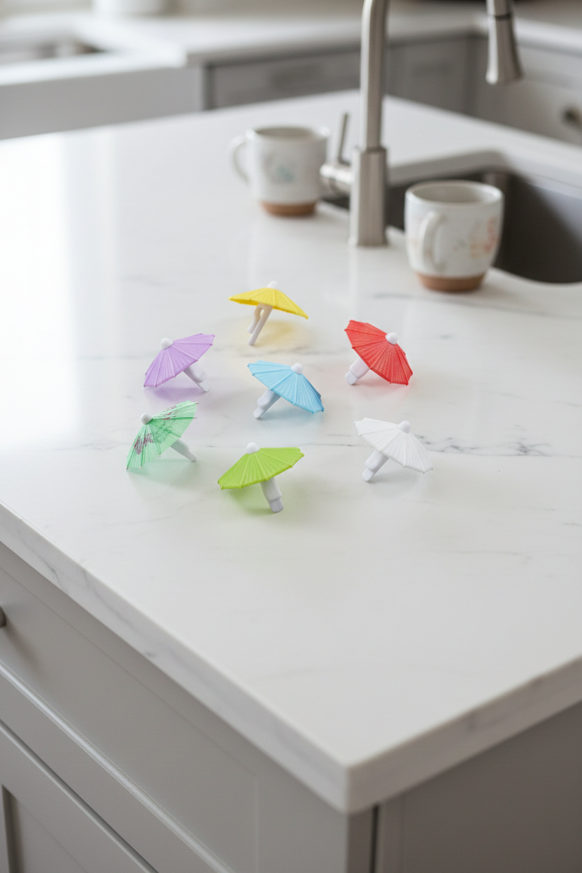 Acrylic Margarita Glasses or Umbrella Drink Markers