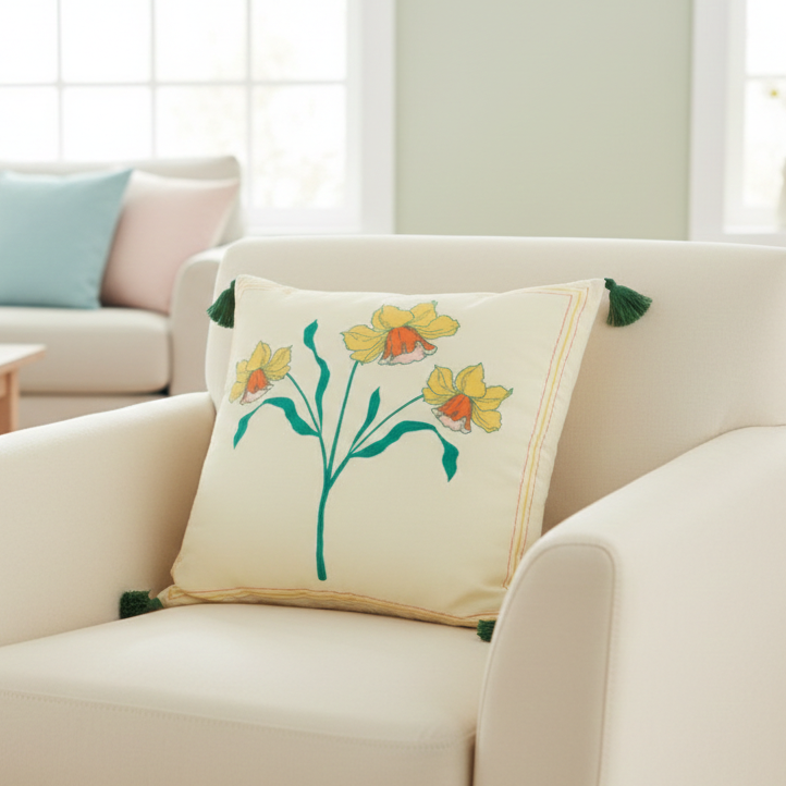 Spring Willow Accent Pillow