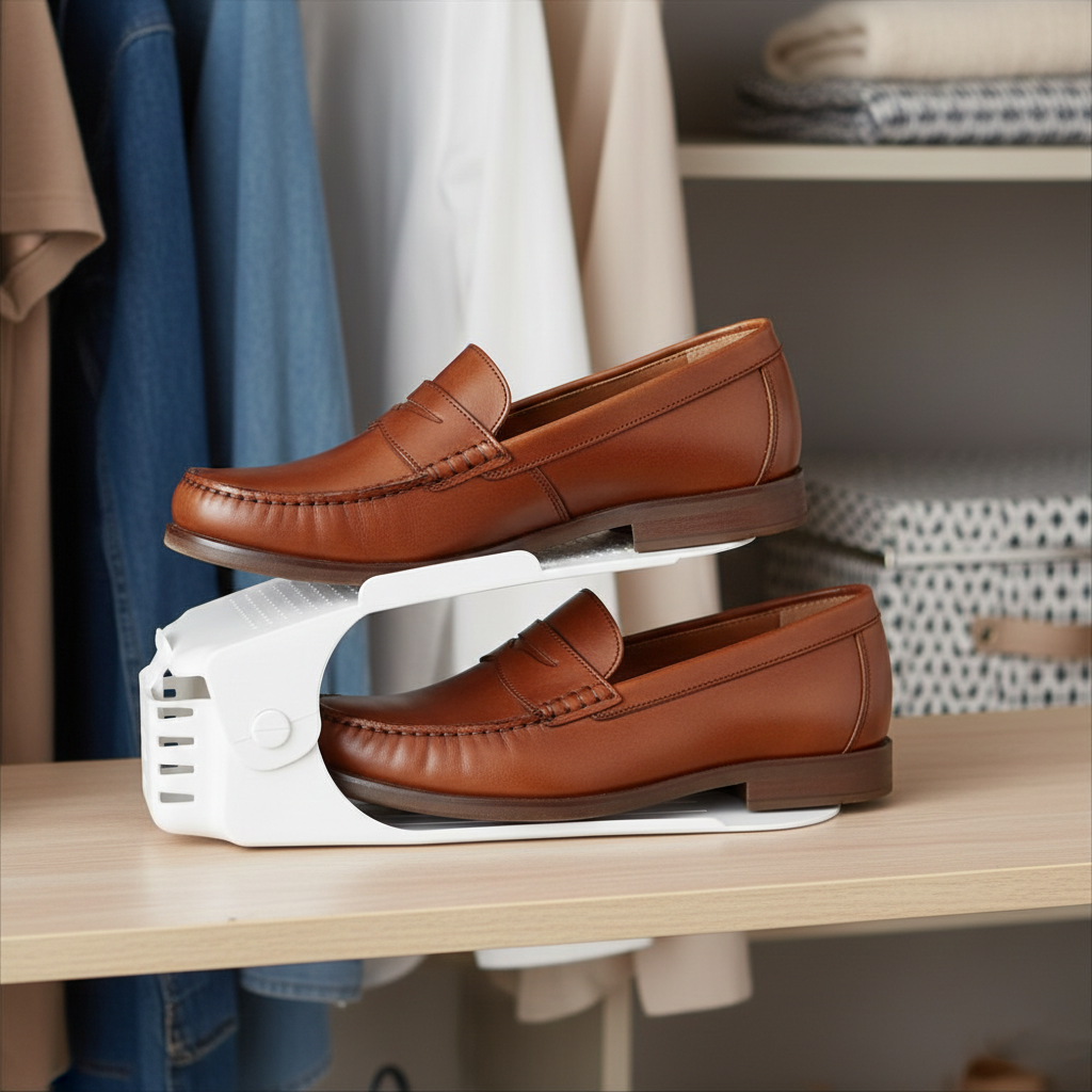 Home Innovation Smart Shoe Slot Closet Organizer - Stacks 6 Pairs