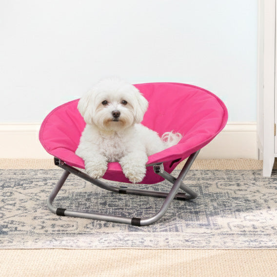 Pet Moon Chair Bed Foldable Indoor Outdoor Elevated Adjustable Height