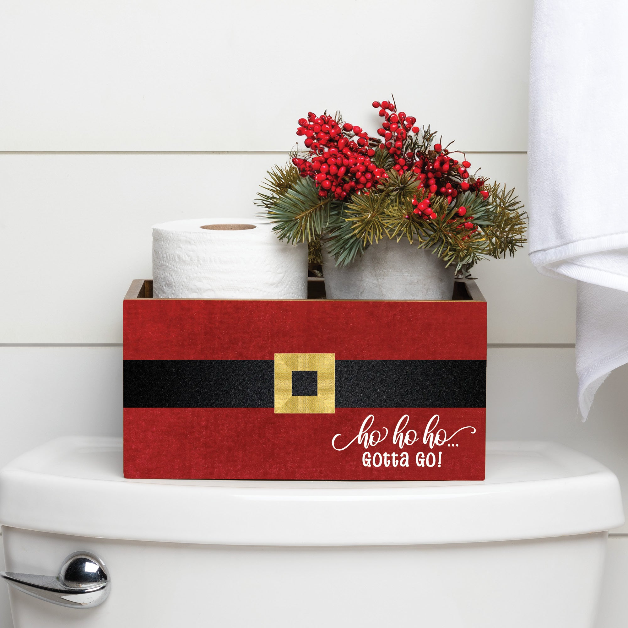 Funny Christmas Bathroom Organizer Box