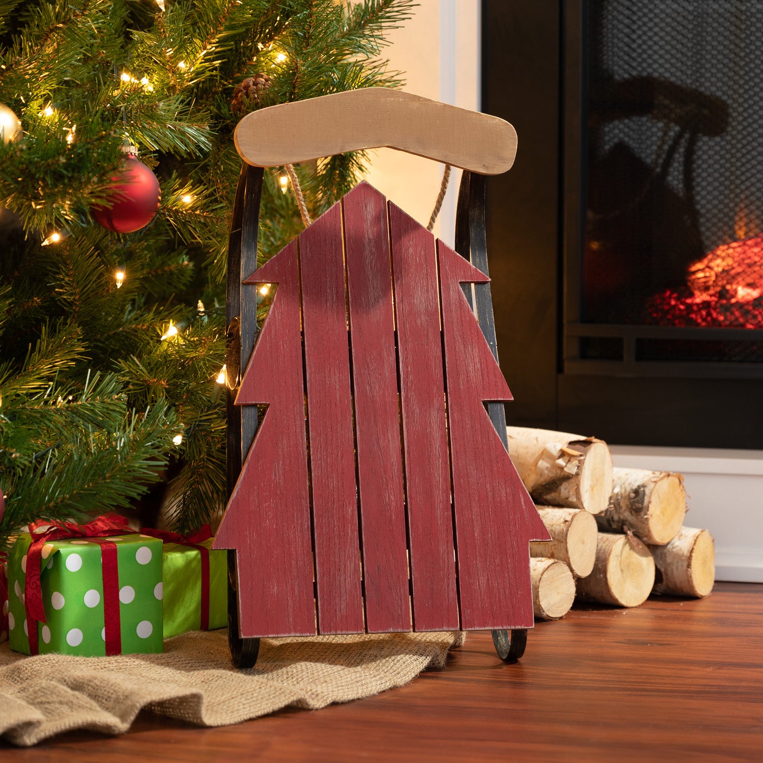 Decorative Christmas Tree Sled