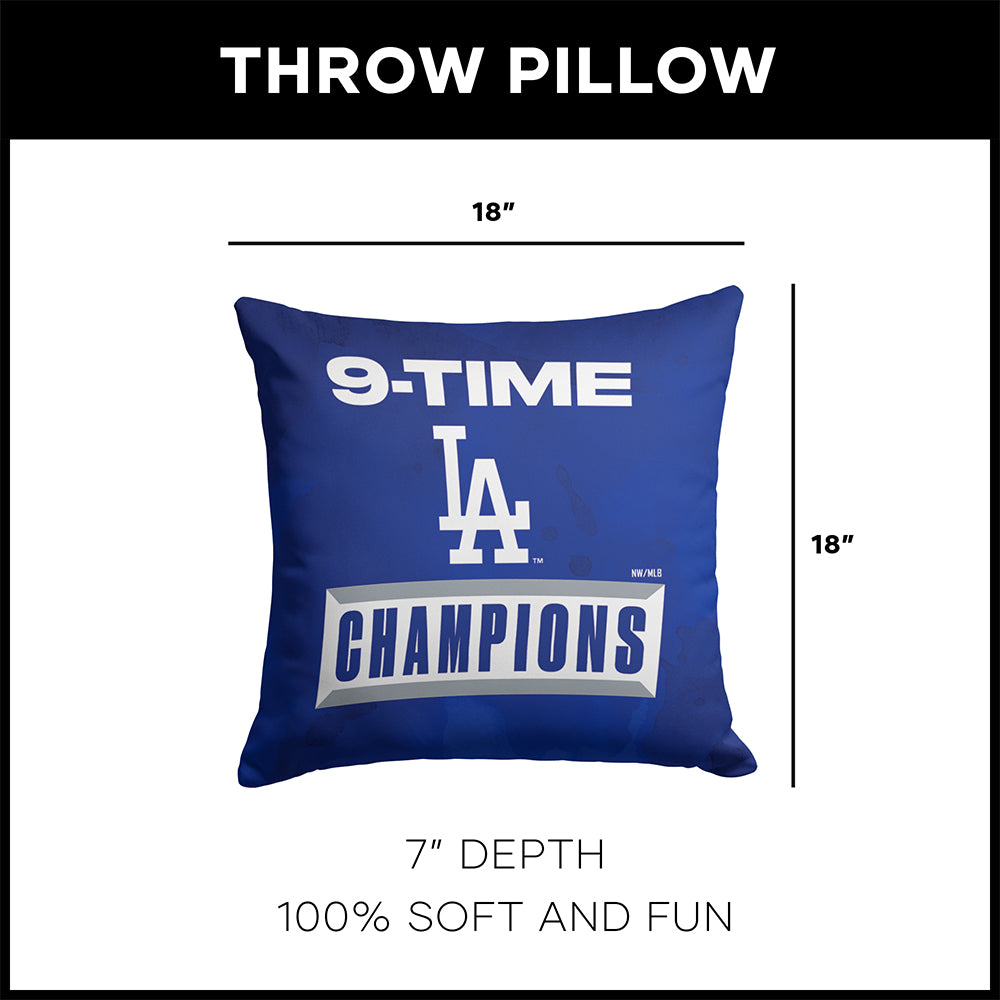 2025 MLB World Series LA Dodgers Throw Pillow