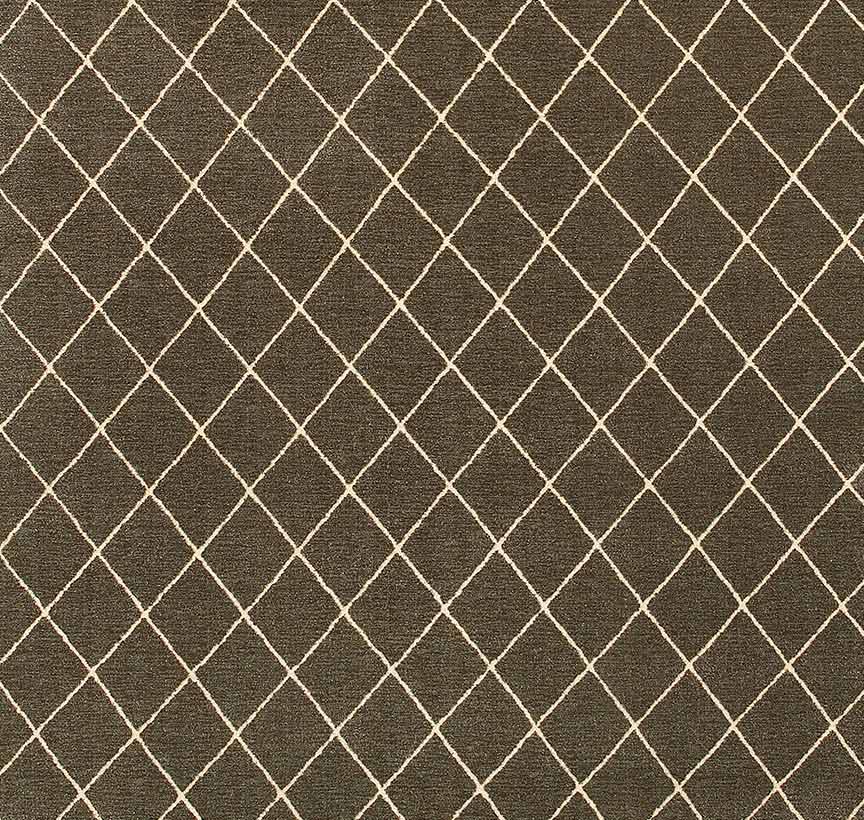 Lattice Area Rug Brown