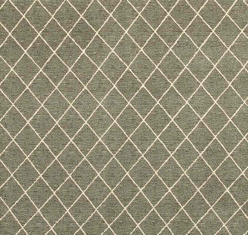 Lattice Area Rug Brown