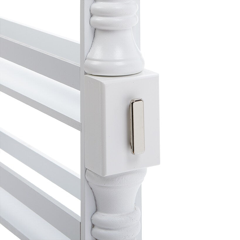 Slim Wooden Spice Rack Cabinet with Wheels - Walnut, White, Black