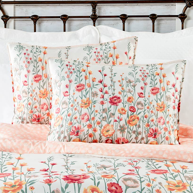 Climbing Floral Accent Pillow
