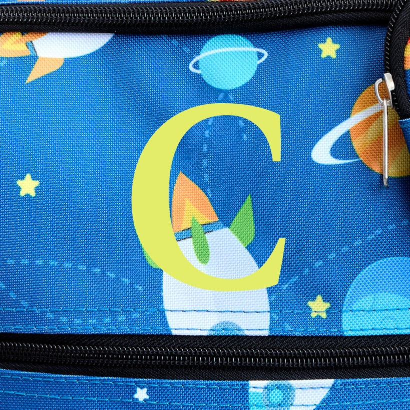 Kids' Monogrammed Space-Themed Luggage 3 Pc. Set