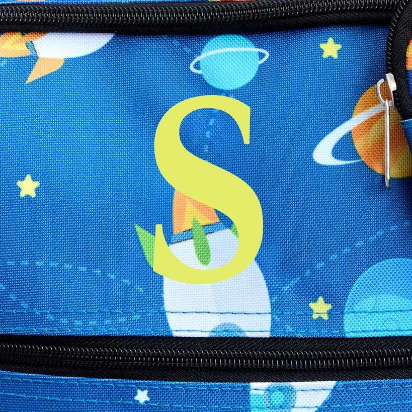 Kids' Monogrammed Space-Themed Luggage 3 Pc. Set