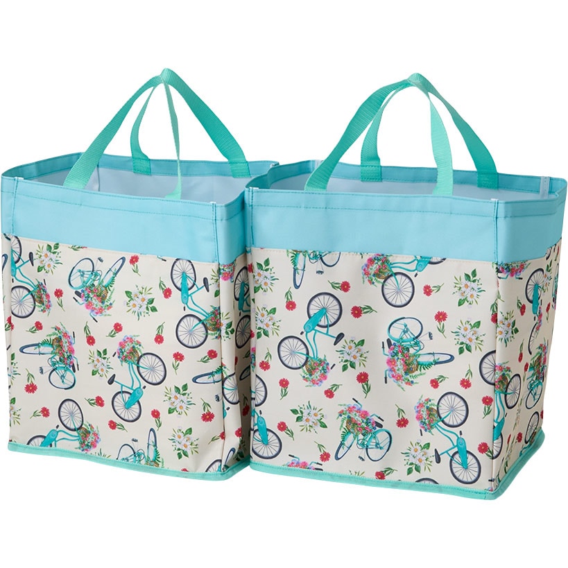 Heavy-Duty All Purpose Patterned Tote Bags - Set of 3