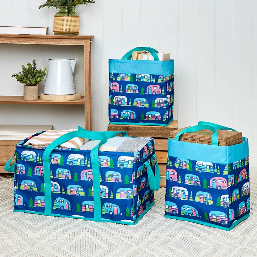 Heavy-Duty All Purpose Patterned Tote Bags - Set of 3#select-item_camper