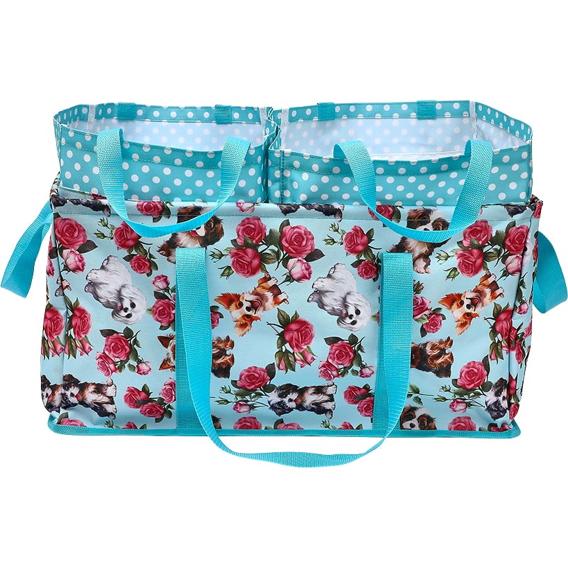 Heavy-Duty All Purpose Patterned Tote Bags - Set of 3