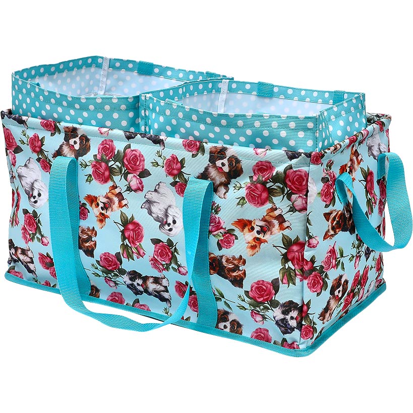 Heavy-Duty All Purpose Patterned Tote Bags - Set of 3