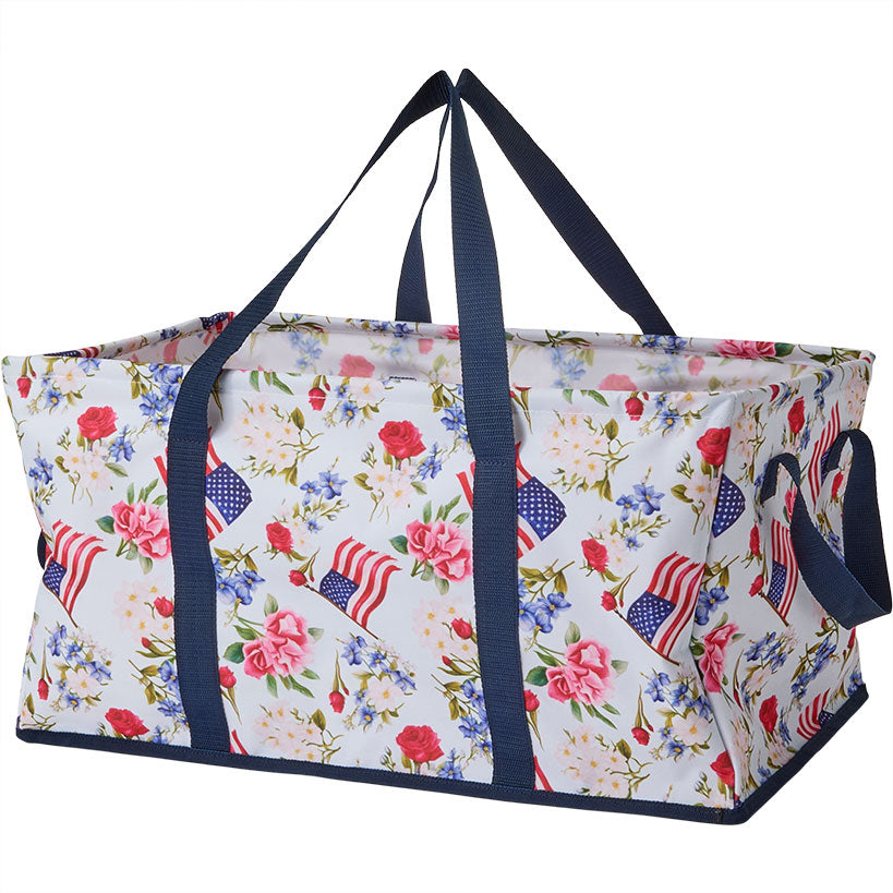 Heavy-Duty All Purpose Patterned Tote Bags - Set of 3