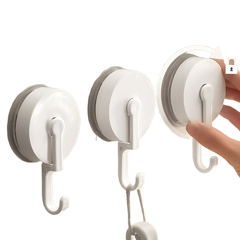 Suction Cup Hooks 3 Pc