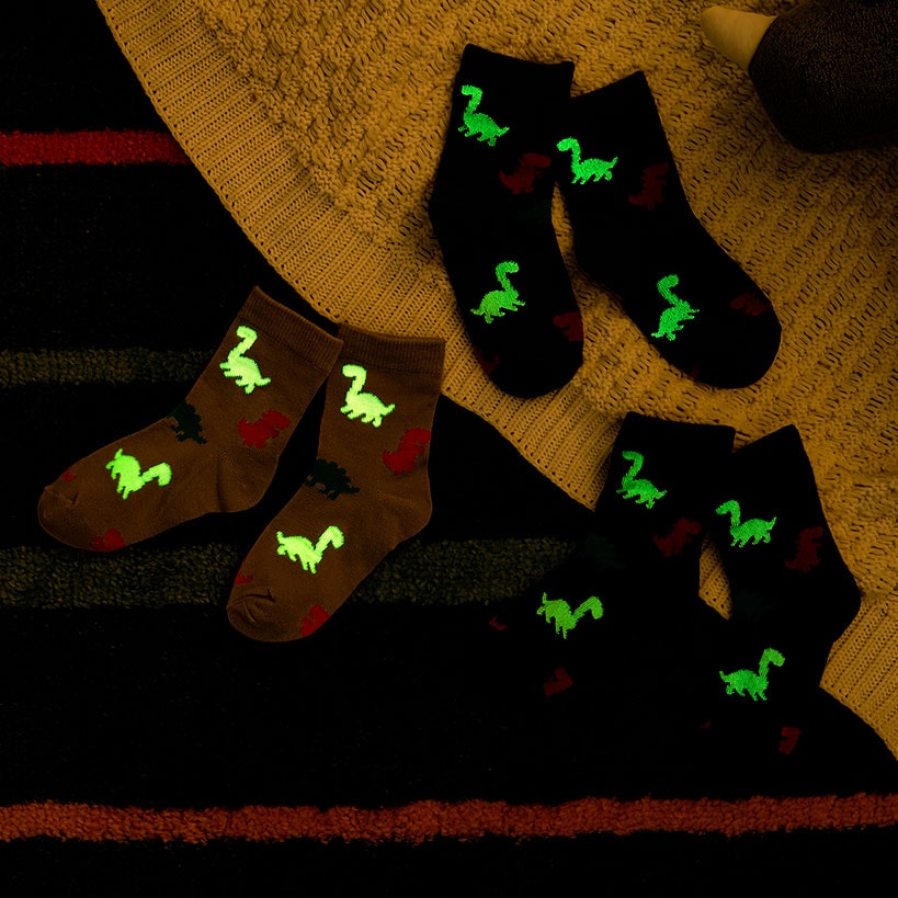 Kid's Glow in the Dark Socks 3 Pack
