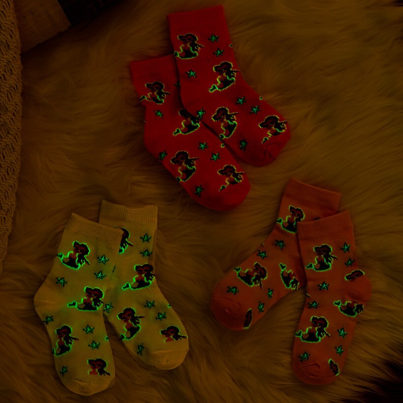 Kid's Glow in the Dark Socks 3 Pack