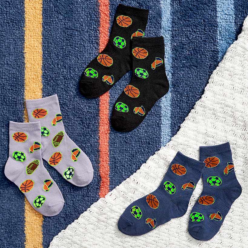 Kid's Glow in the Dark Socks 3 Pack