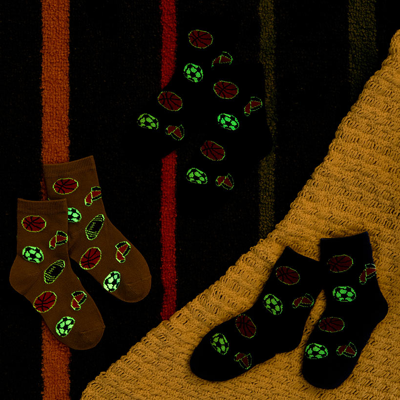 Kid's Glow in the Dark Socks 3 Pack