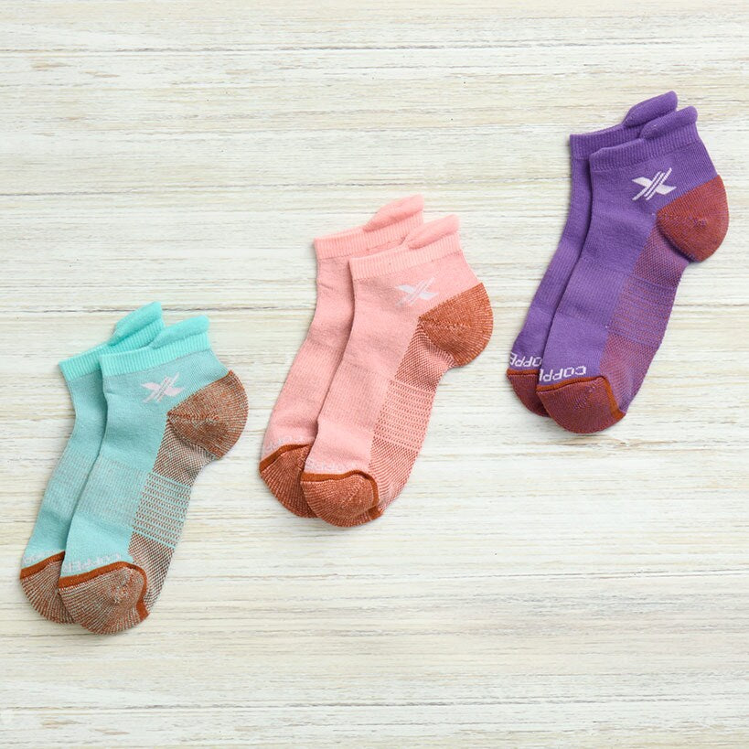 Low-Cut Copper Infused Compression Socks for Men or Women