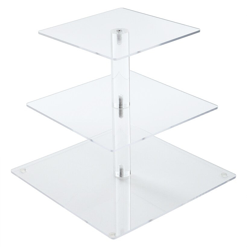 3-Tier Clear Cupcake Stand