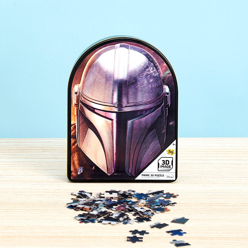 Spider-Man or Mandalorian Licensed 300-Pc. Puzzle in Book Tin