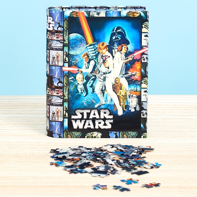 Spider-Man or Mandalorian Licensed 300-Pc. Puzzle in Book Tin