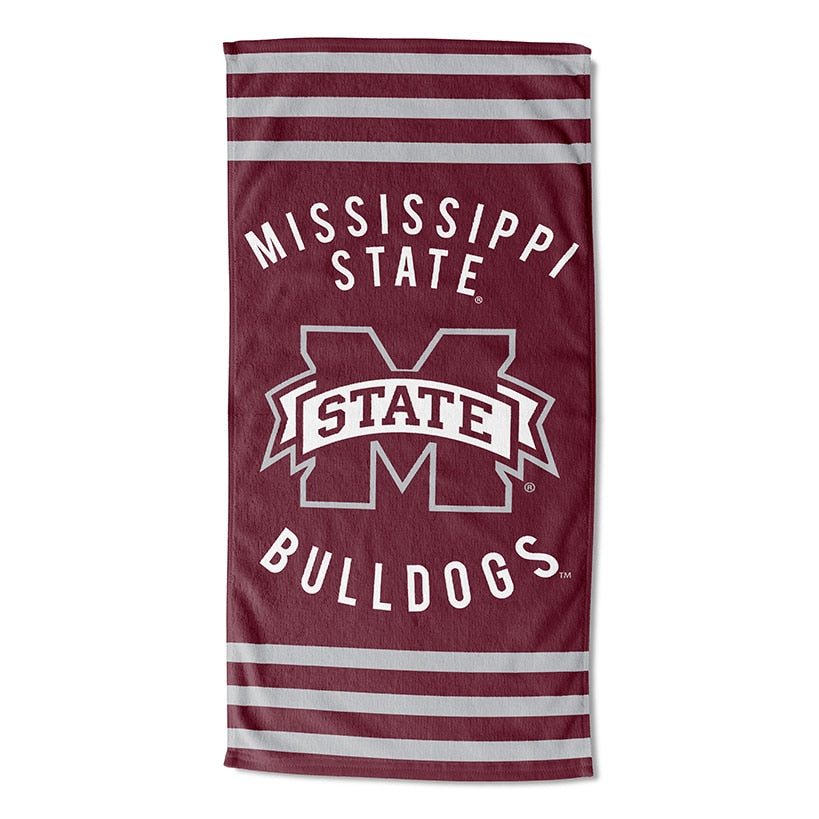 NCAA Striped Beach Towel 30"x60"