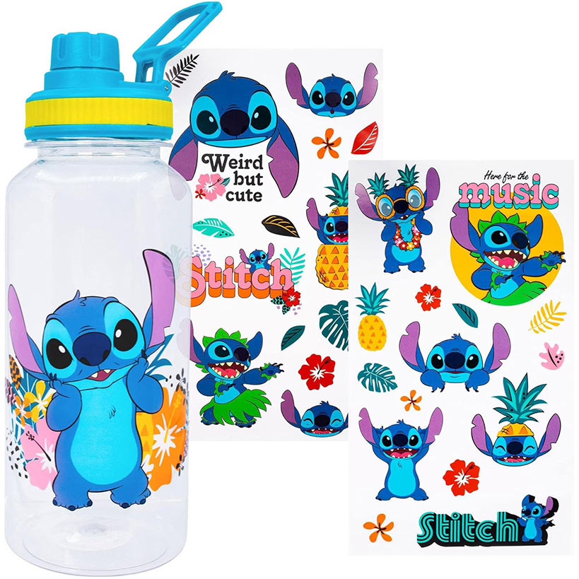 32-Oz. Twist Spout Water Bottle with Sticker Set