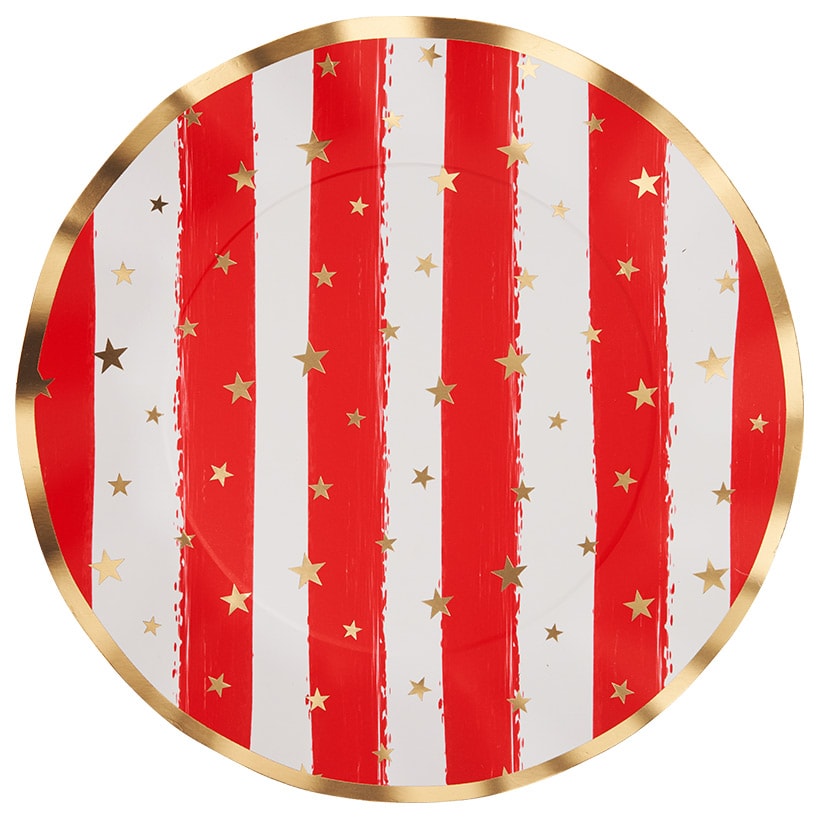 Patriotic Party Paper Dinnerware Plates and Napkins Set