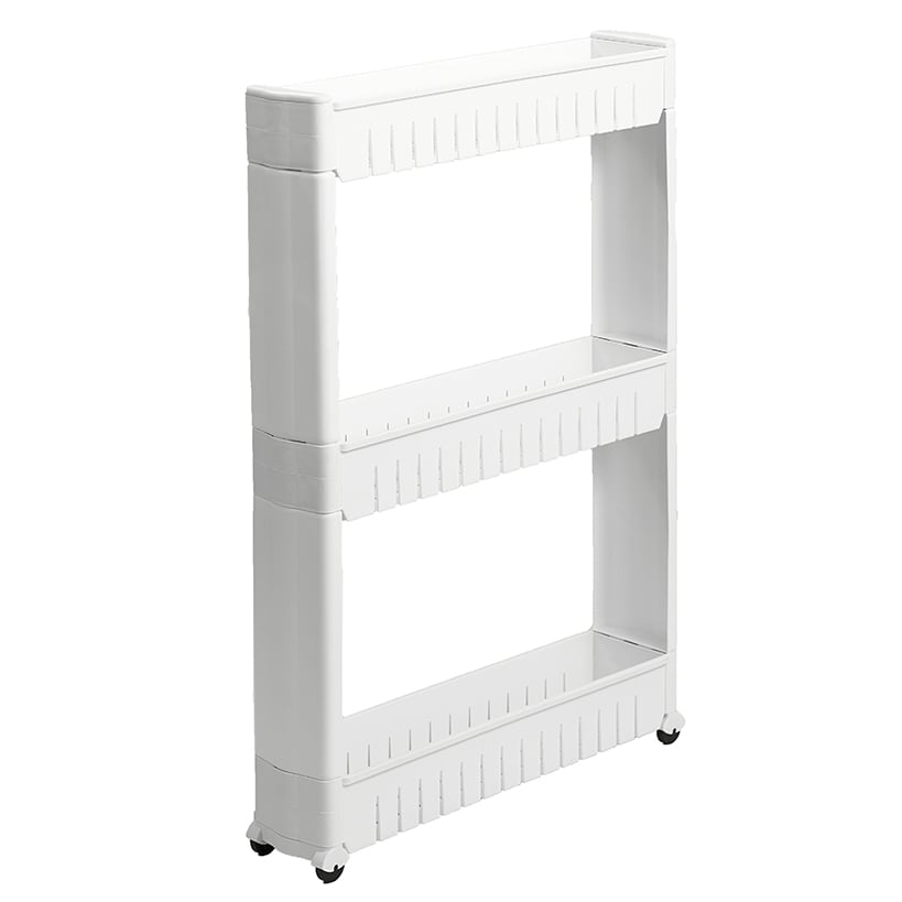 Slim Storage Cart with Wheels - 3-Tier