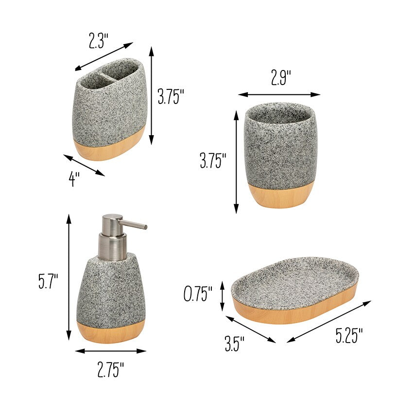 Bath Accessory Set 4-Pc