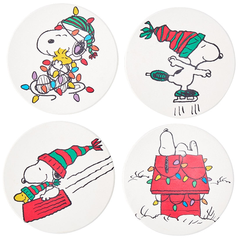 4-Pk. Holiday Licensed Coasters