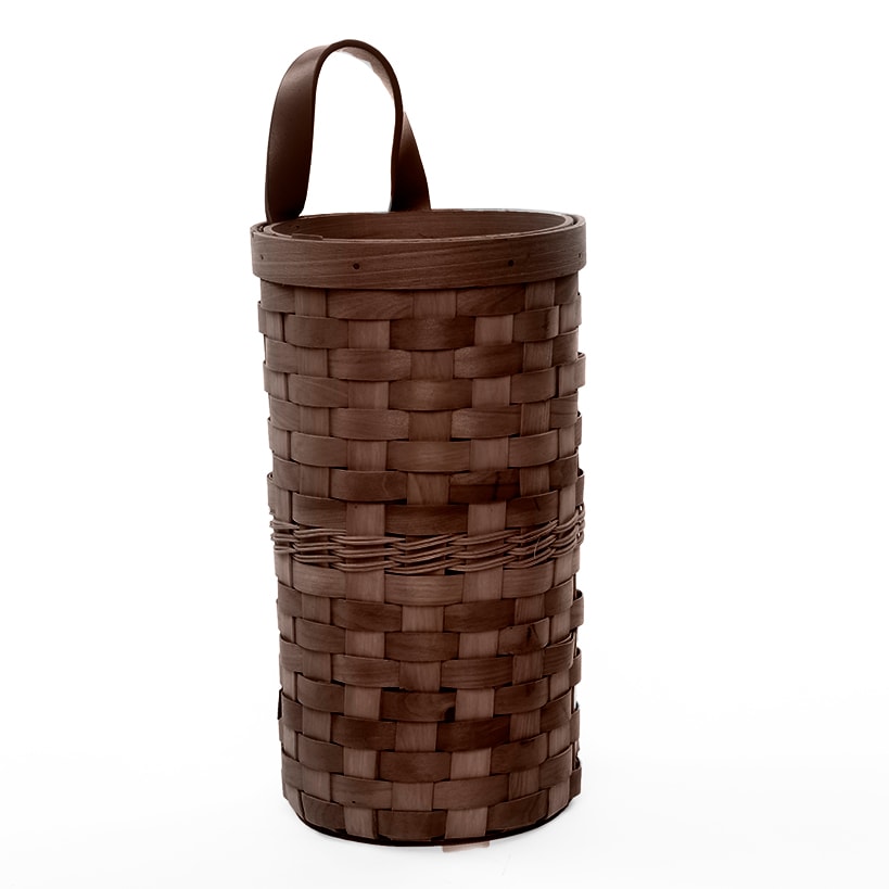 Decorative Grocery Plastic Bag Dispenser - Woven Design