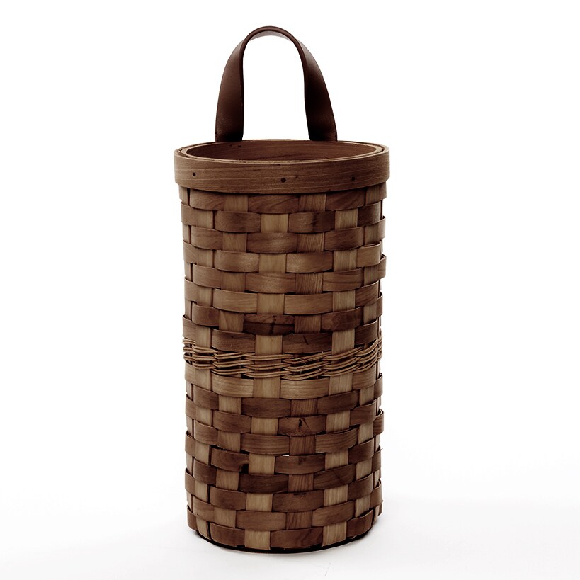 Decorative Grocery Plastic Bag Dispenser - Woven Design