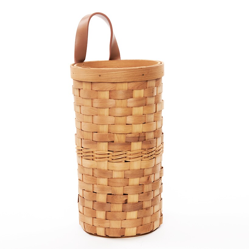 Decorative Grocery Plastic Bag Dispenser - Woven Design