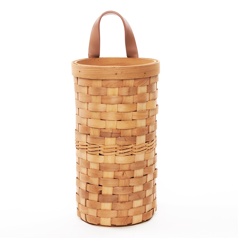 Decorative Grocery Plastic Bag Dispenser - Woven Design