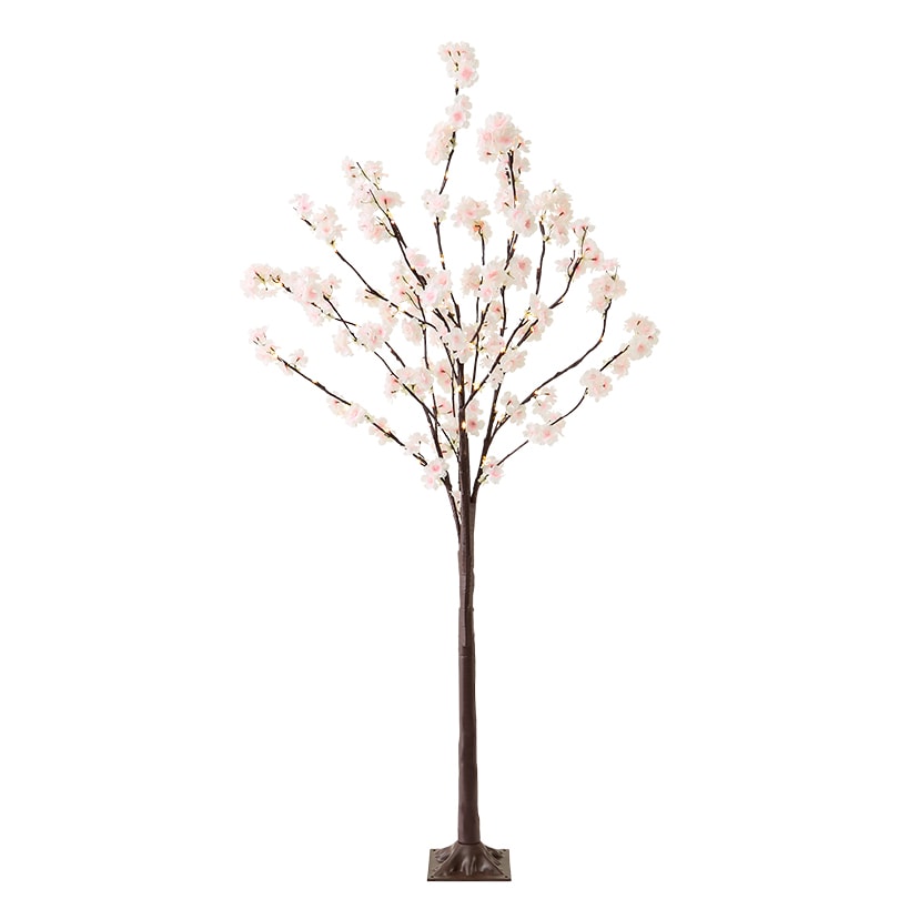 Lighted Cherry Blossom Garland, 2 Pc Branches, Table Tree, or 48" Tree