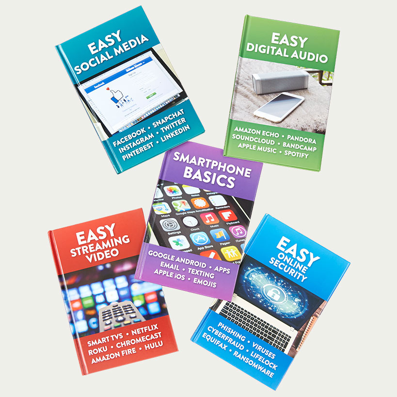 Easy Tech Reference Books For Navigating the Digital World - Set of 5